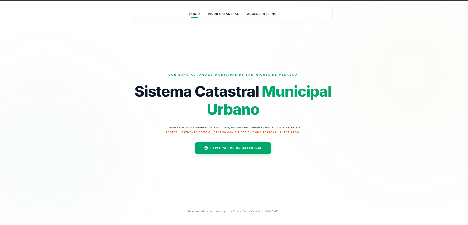 Pantalla Principal del Sistema
